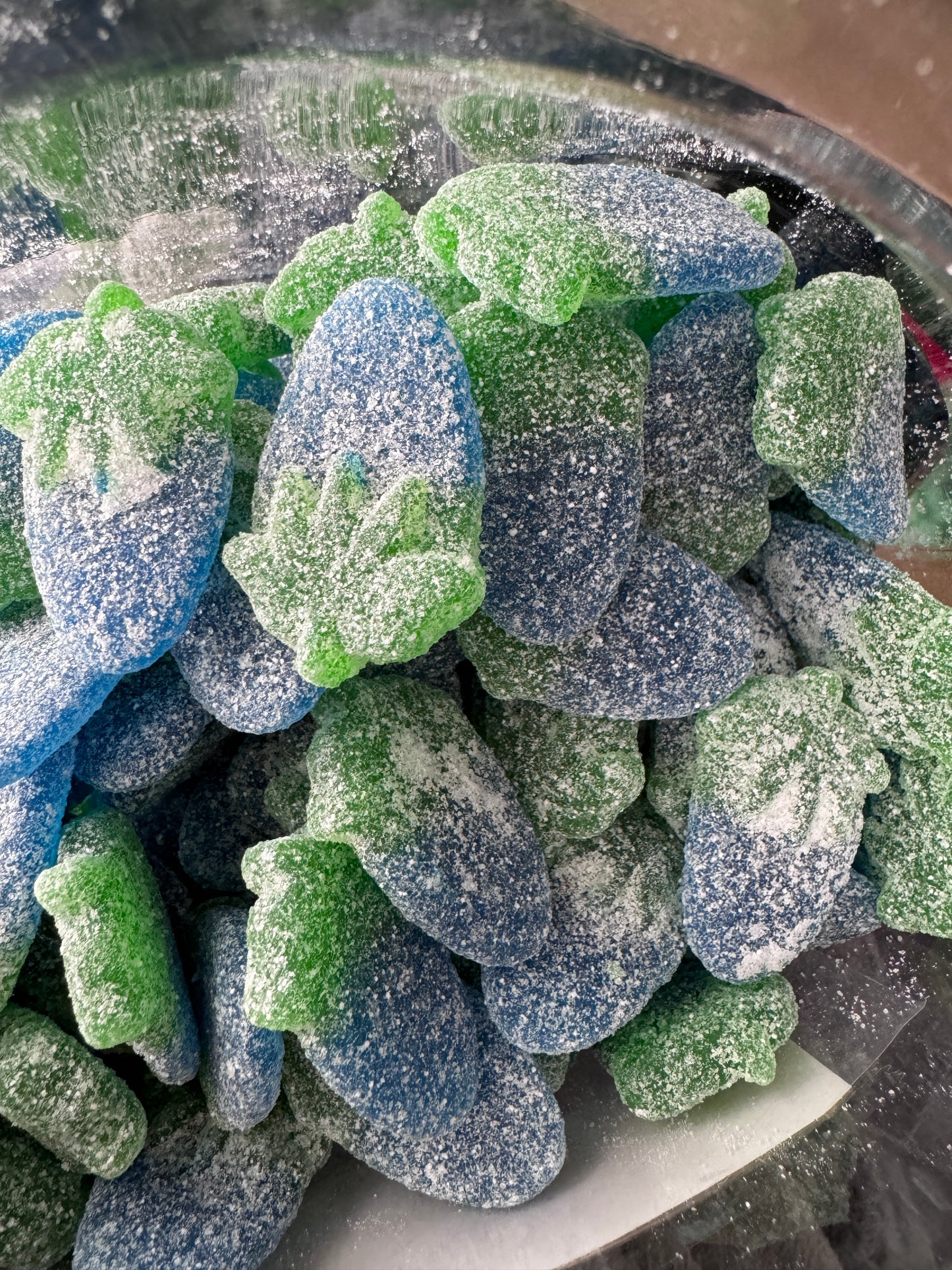 Fizzy blue raspberries 100g