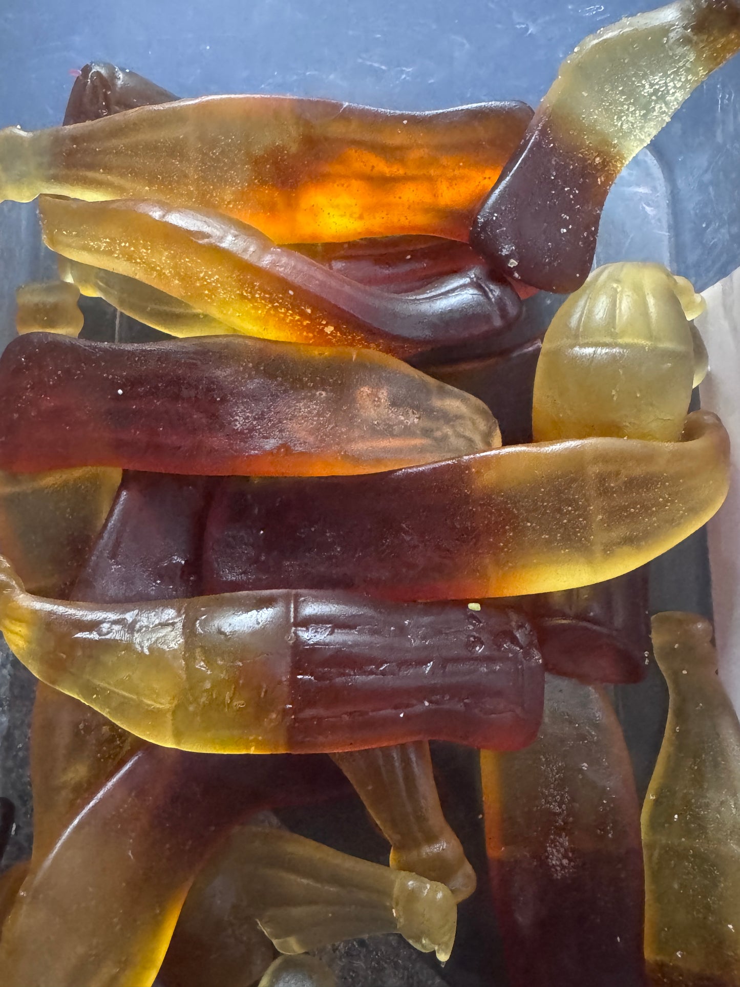 Giant jelly cola bottles 100g