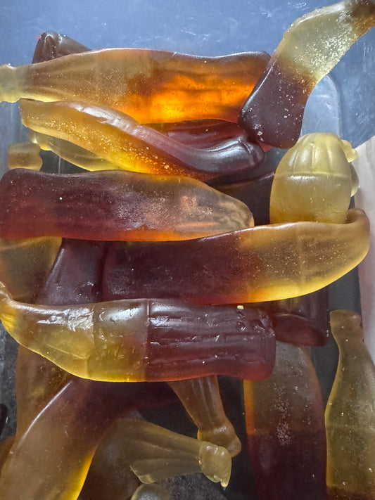 Giant jelly cola bottles 100g
