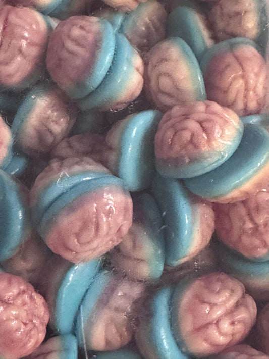 Strawberry jelly filled brains
