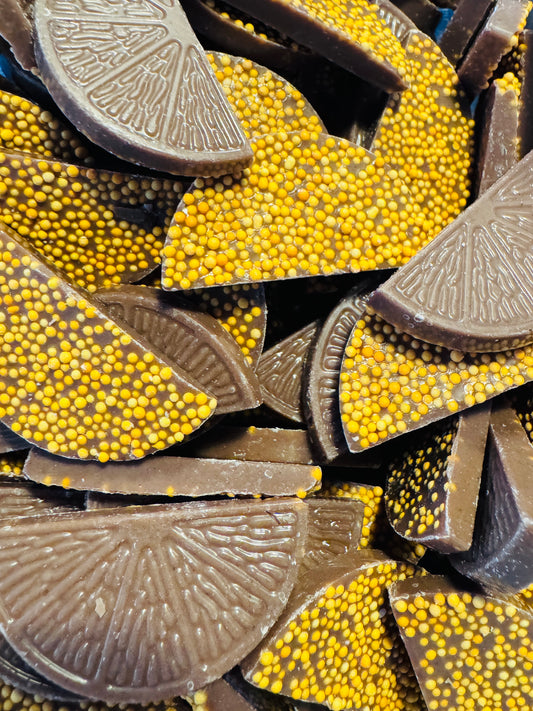 Chocolate orange jazzles 100g
