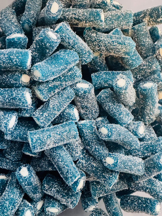 Fizzy blue raspberry bites 100g