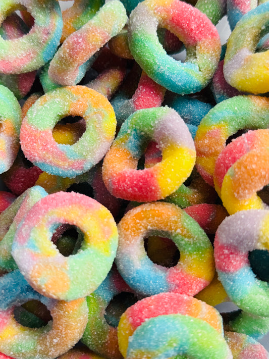 Rainbow rings 100g