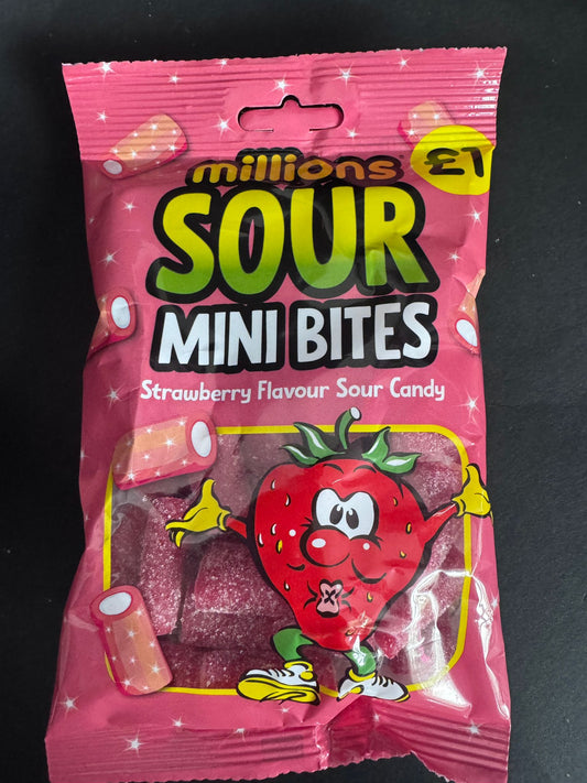 Millions Sour Bites Strawberry