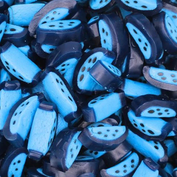 Blue Raspberry Liquorice Slices 100g